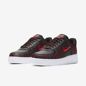 Nike Air Force 1 Jewel - Férfi Utcai Cipő - Fekete/Fekete/Fehér/Piros